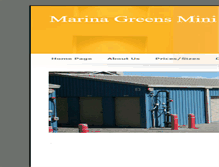 Tablet Screenshot of marinagreensministorage.com
